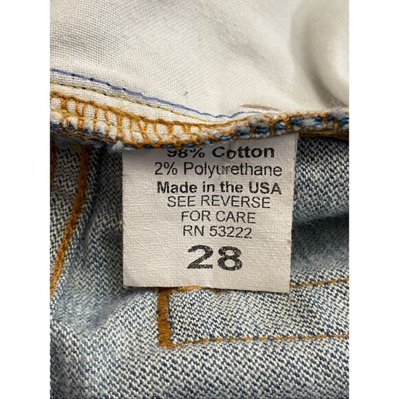 David Kahn Mid Rise Flared Jeans Light Wash Women’s Sz 28 - Picture 3 of 6